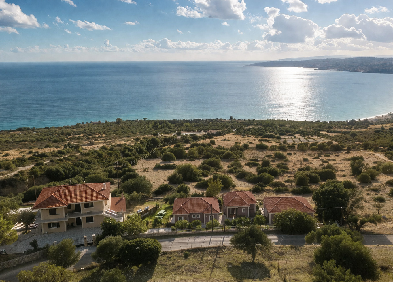 sea view apartment balcony in kefalonia
