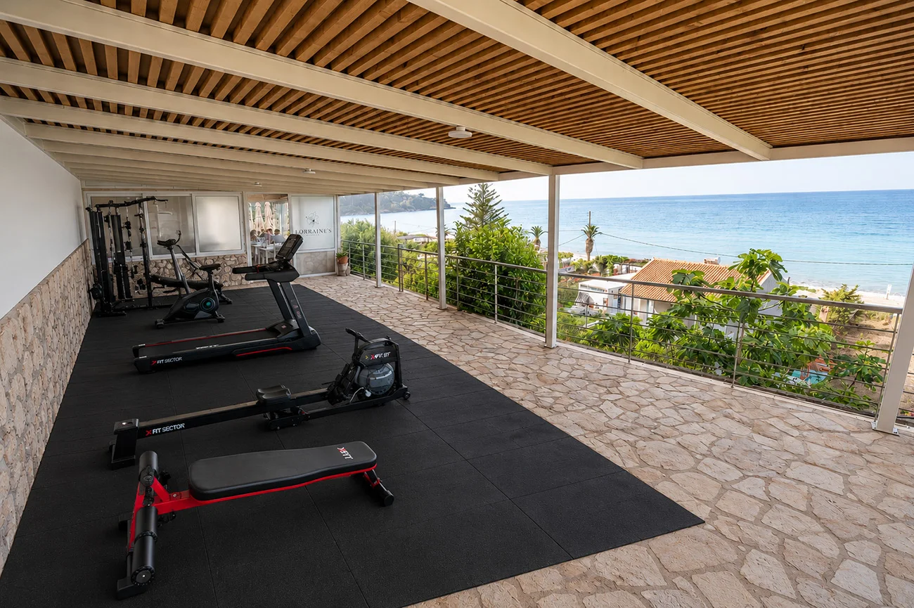 spacious sea view suite with modern interior