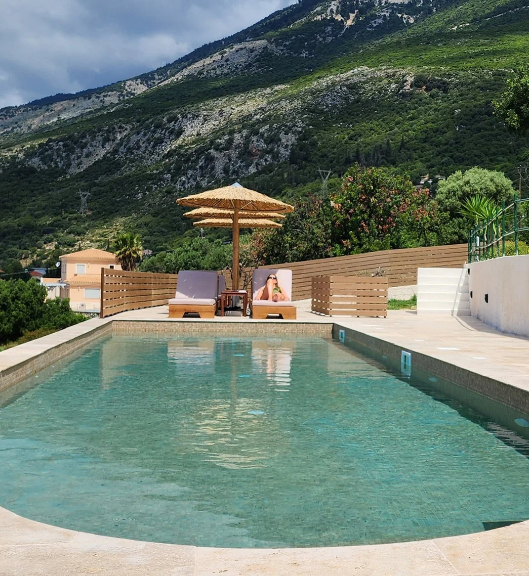 self catering studios  with shared pool near Lourdas kefalonia